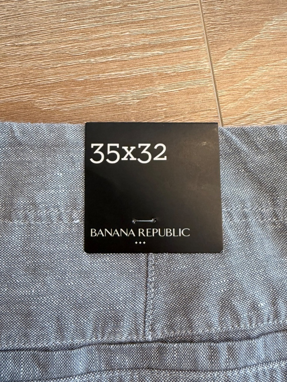 NWT BANANA REPUBLIC 35x32 Men’s Linen Dress Pants Blue - Picture 3 of 5